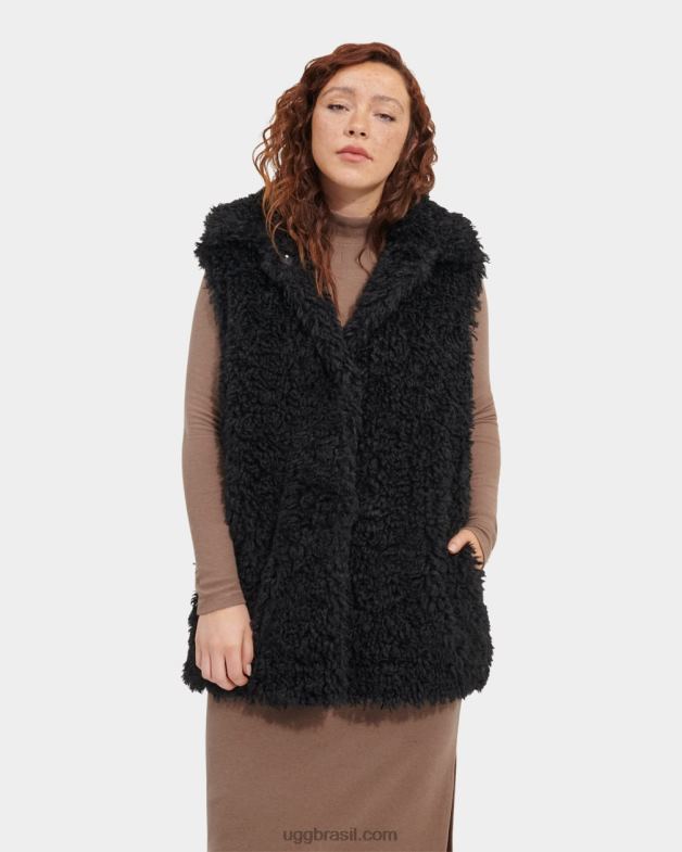 alcatrão 4VTTD85 UGG mulheres colete de pele falsa tammie