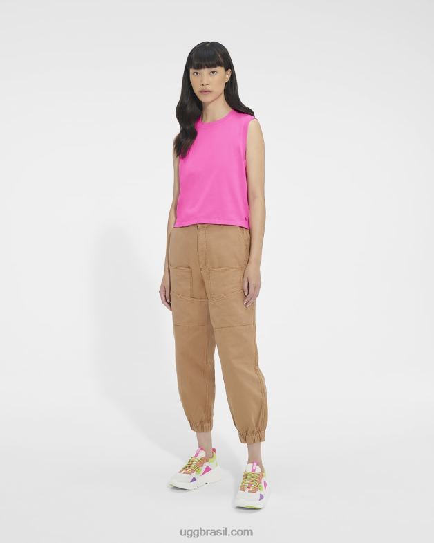 caramelo rosa 4VTTD127 UGG mulheres tanque de músculo soni