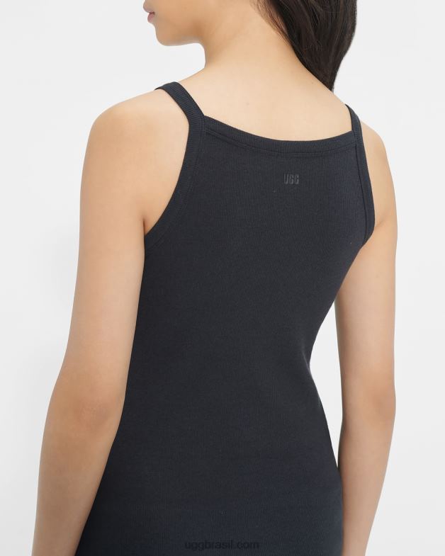 preto 4VTTD1210 UGG mulheres tanque com nervuras rory