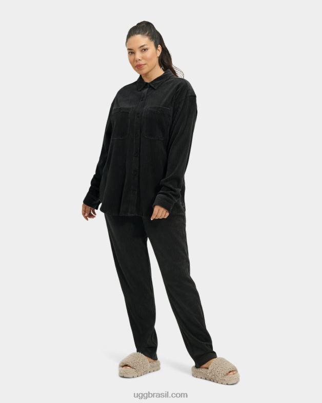 tinta 4VTTD1118 UGG mulheres top de botão angélica