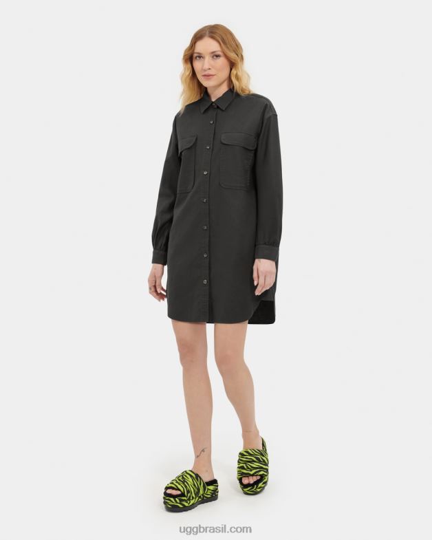 carvão 4VTTD1146 UGG mulheres vestido oversized addley