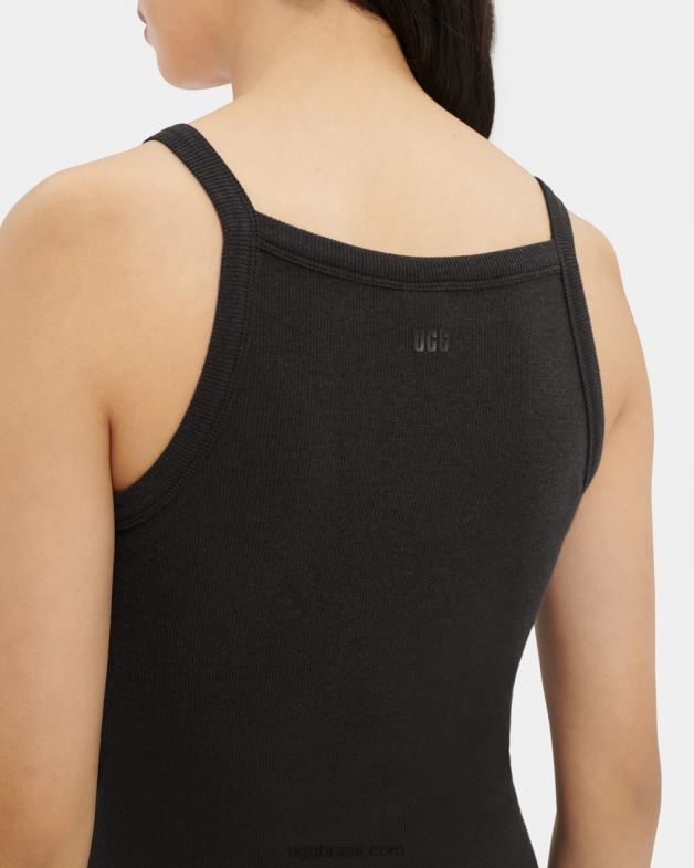 preto 4VTTD1315 UGG mulheres vestido com nervuras hatchell