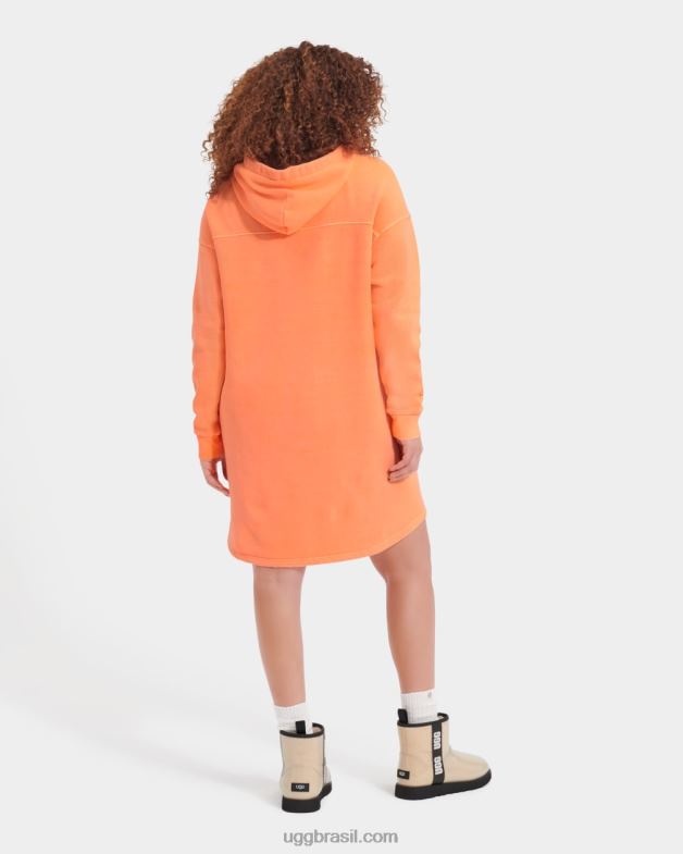 sorvete de laranja 4VTTD1327 UGG mulheres vestido com capuz aderyn