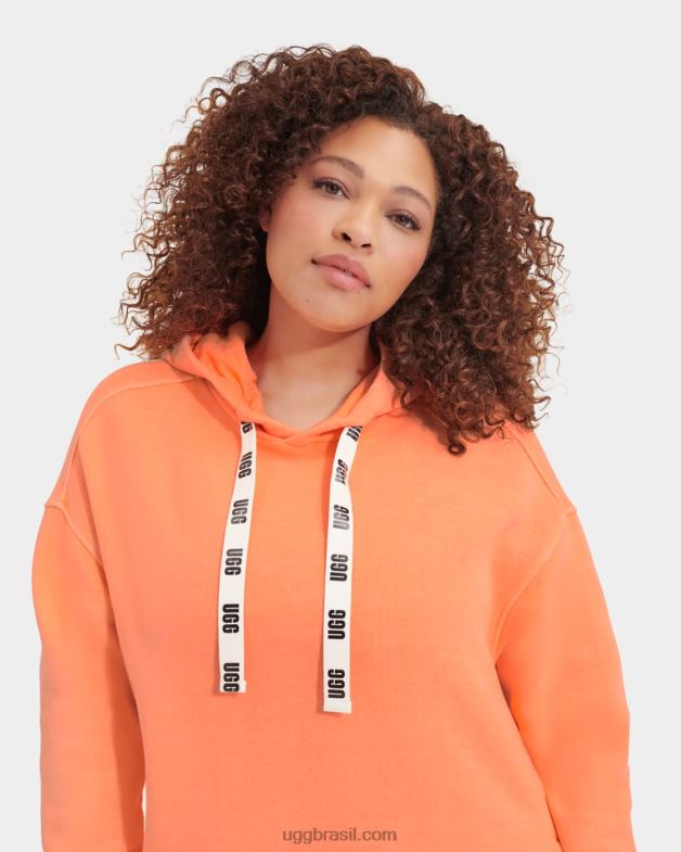 sorvete de laranja 4VTTD1327 UGG mulheres vestido com capuz aderyn