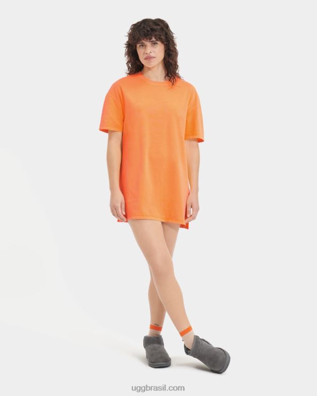 sorvete de laranja 4VTTD2228 UGG mulheres vestido camiseta zoey